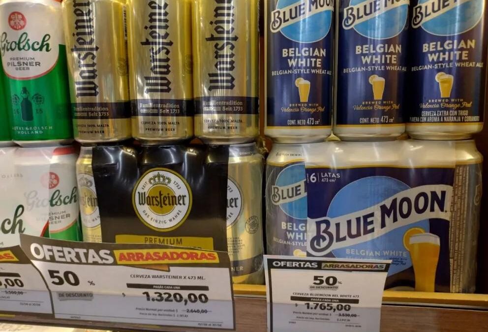 El consumo de cerveza en lata cae en Argentina los altos precios y el contrabando
