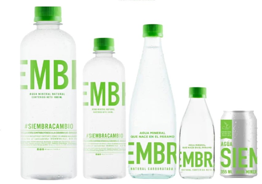 COLOMBIAN COMPANY SIEMBRA BETS ON MINERAL WATER IN CANS