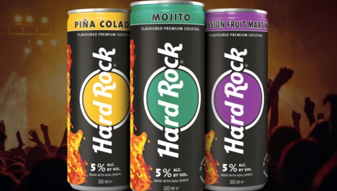 READY-TO-DRINK CANNED HARD ROCK COCKTAILS TO CONQUER THE UK MARKET