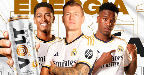 VOLT energy drink pays tribute to Real Madrid - MUNDOLATAS