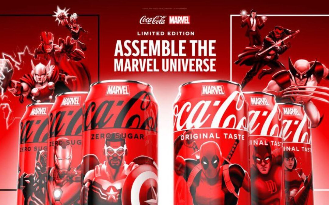 Coca-Cola has launched a series of collectible cans featuring Marvel characters.