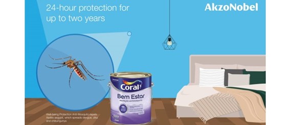 AKZONOBEL LAUNCHES MOSQUITO REPELLENT COATING TO HELP FIGHT DISEASES SUCH AS DENGUE FEVER IN BRAZIL