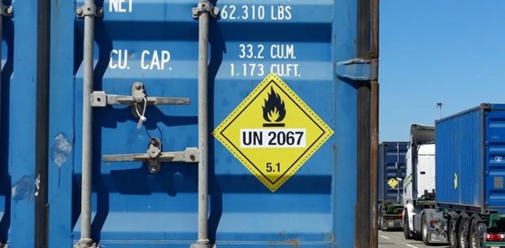 españa exime hasta 2025 del requisito de rotulación en algunos contenedores usados en el transporte de mercancías peligrosas
