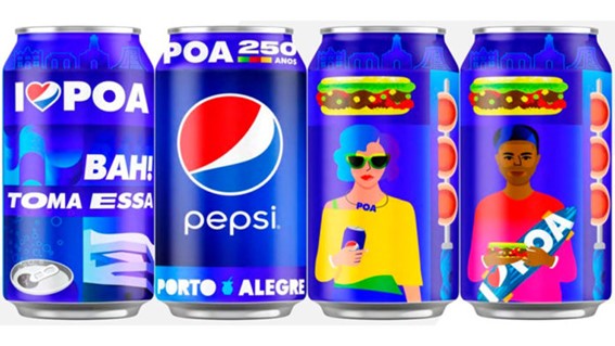 pepsi celebra 250 aniversario de porto alegre diseñando una lata virtual de temática cultural